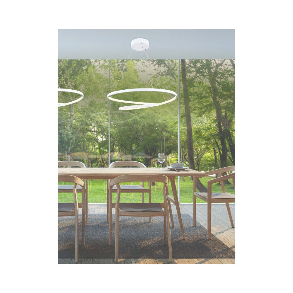 Suspension ZAMBELIS D600 52W DESIGN Blanc Mat FS