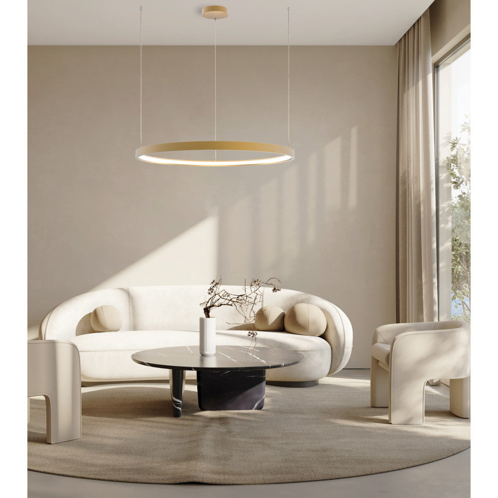 Suspension ZAMBELIS D900 45W Dimmable DESIGN Dore Mat 23034