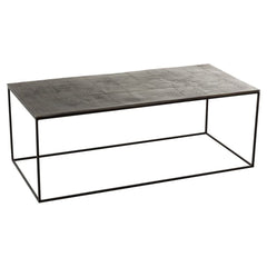 Table Basse Aluminium Fer Noir Antique