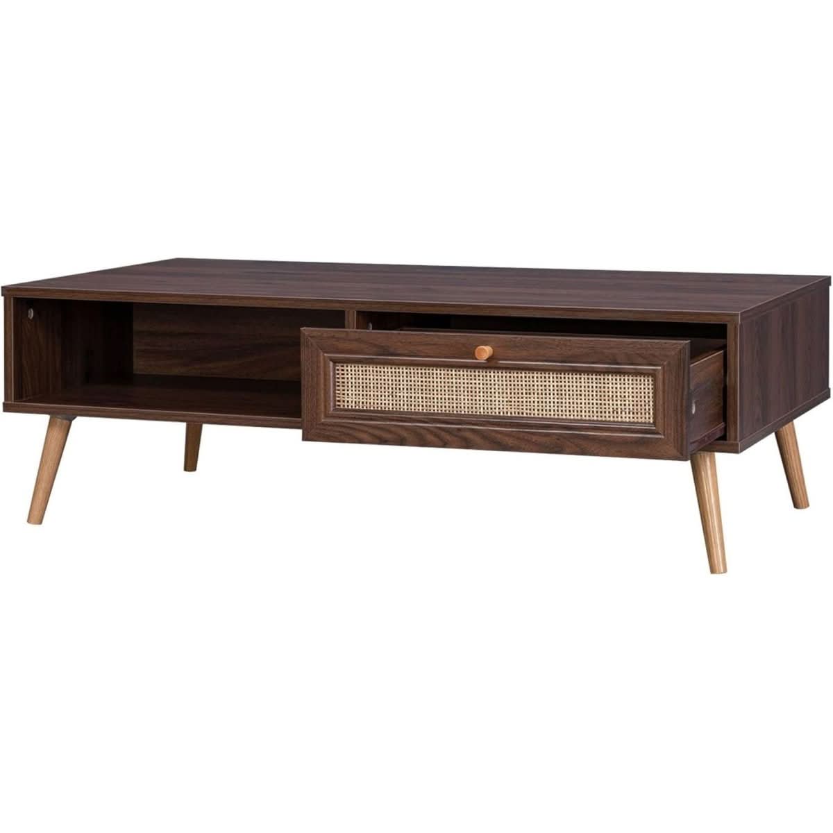Table Basse Bois Cannage | Régate - Designix Table Basse