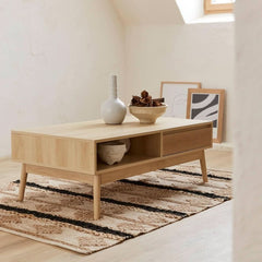 Skandinavischer Couchtisch aus Holz | Shimmer