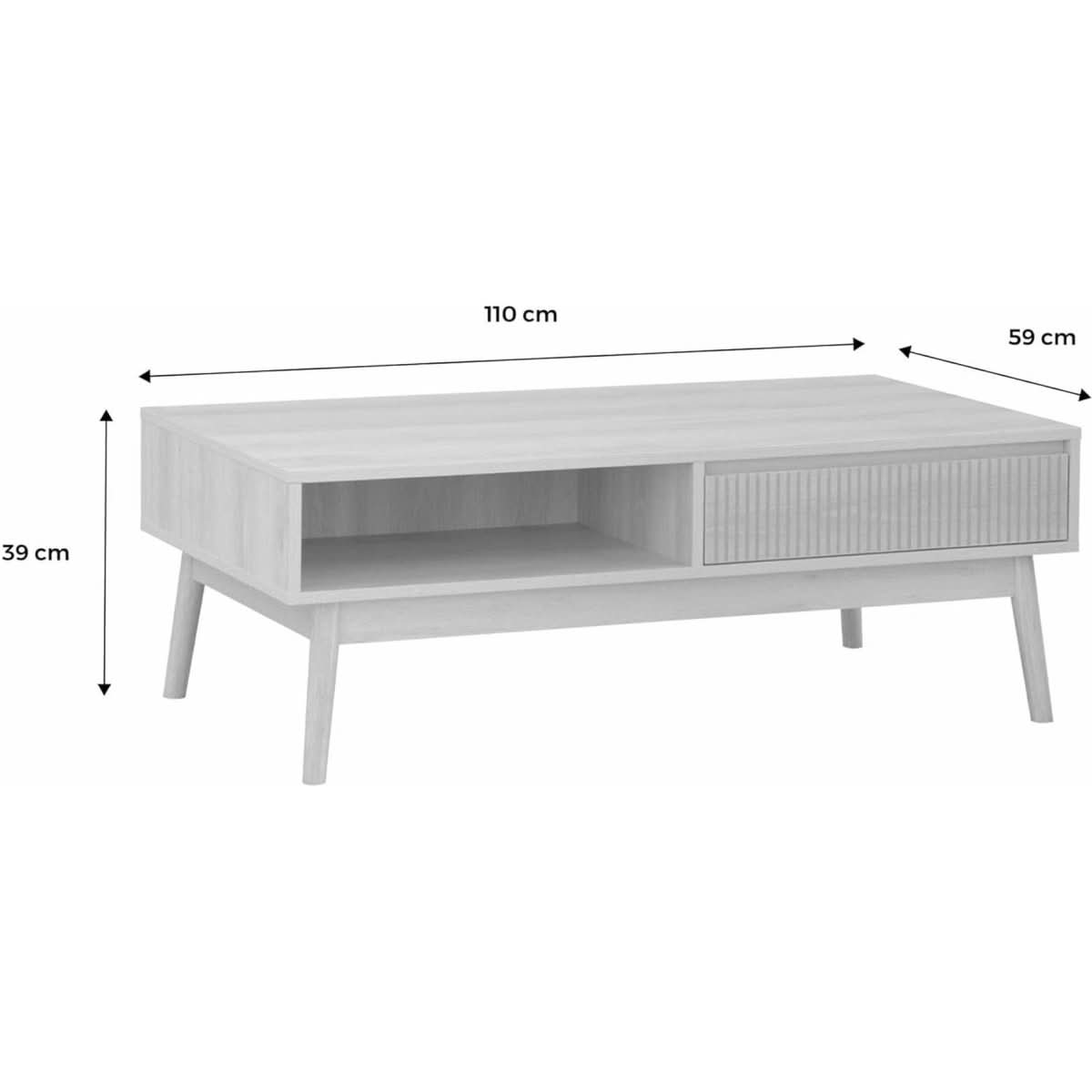 Table Basse Bois Scandinave | Shimmer - Designix Table