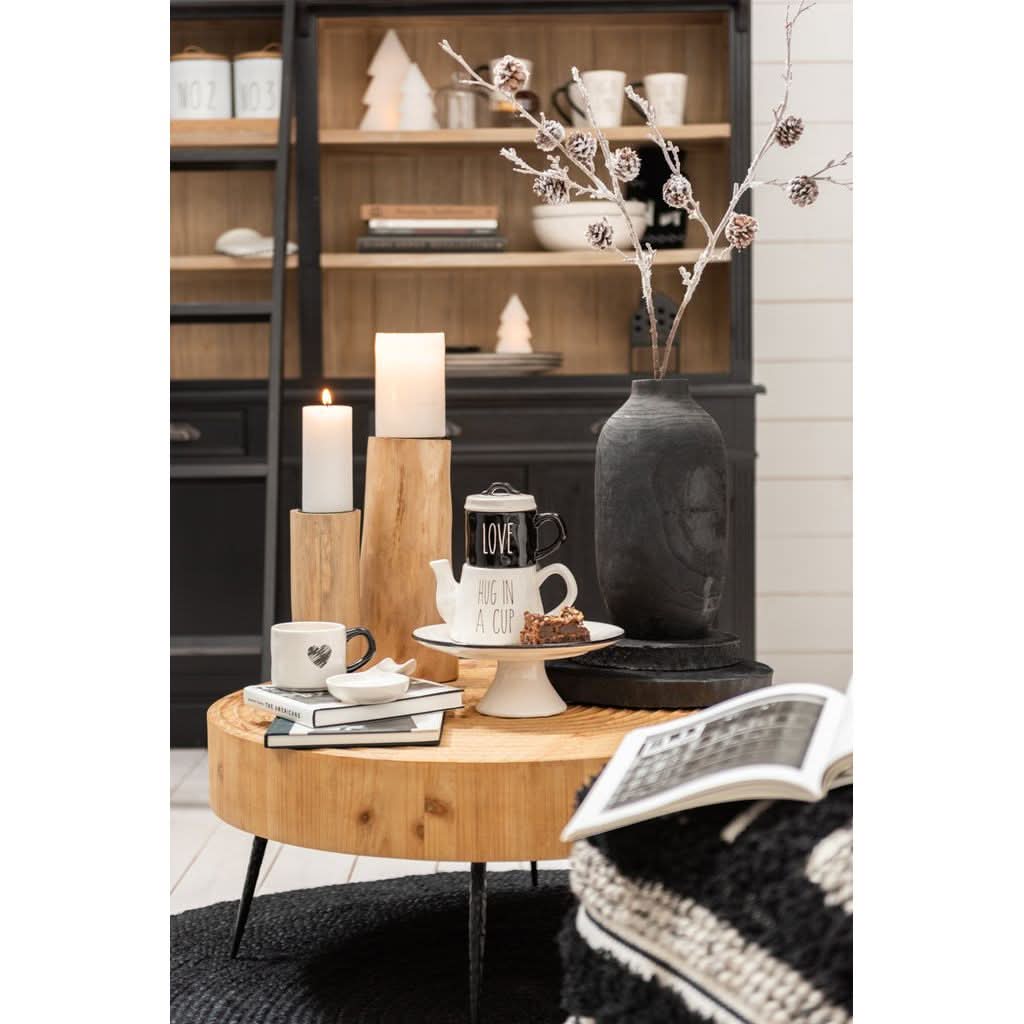 Table Basse Cercles Bois Métal - Designix