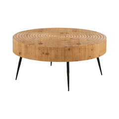 Couchtisch Kreise Holz Metall