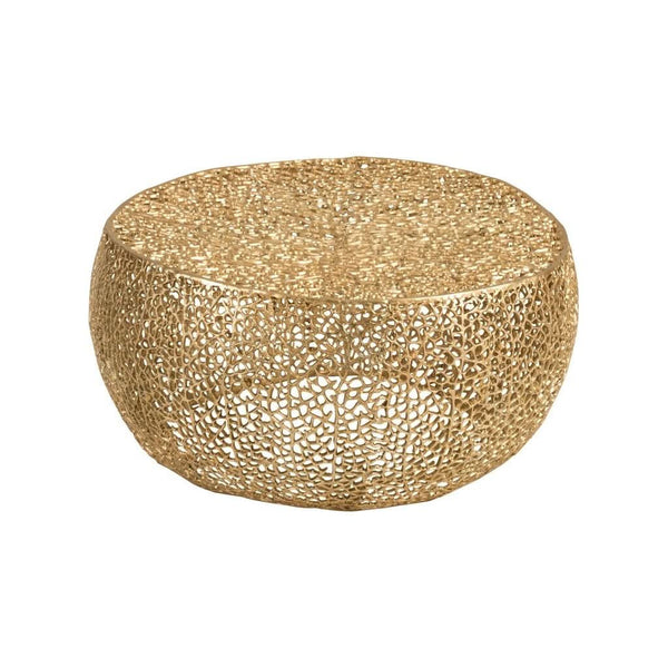 Couchtisch Koralle Aluminium Gold