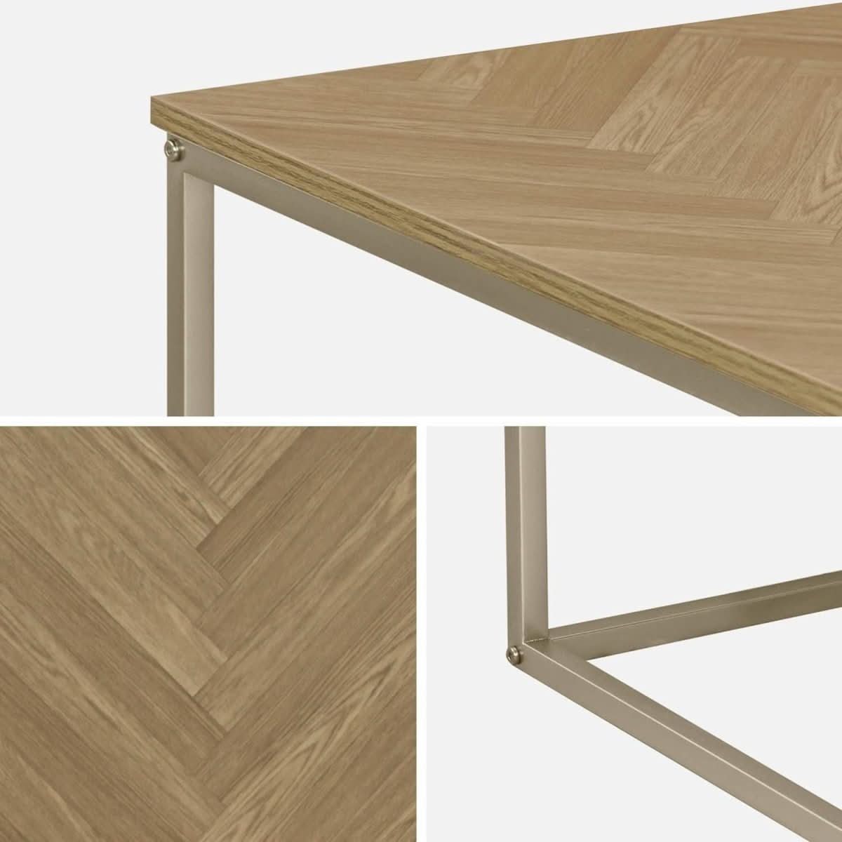 Table Basse Décor Chevrons | Kin - Designix Table Basse