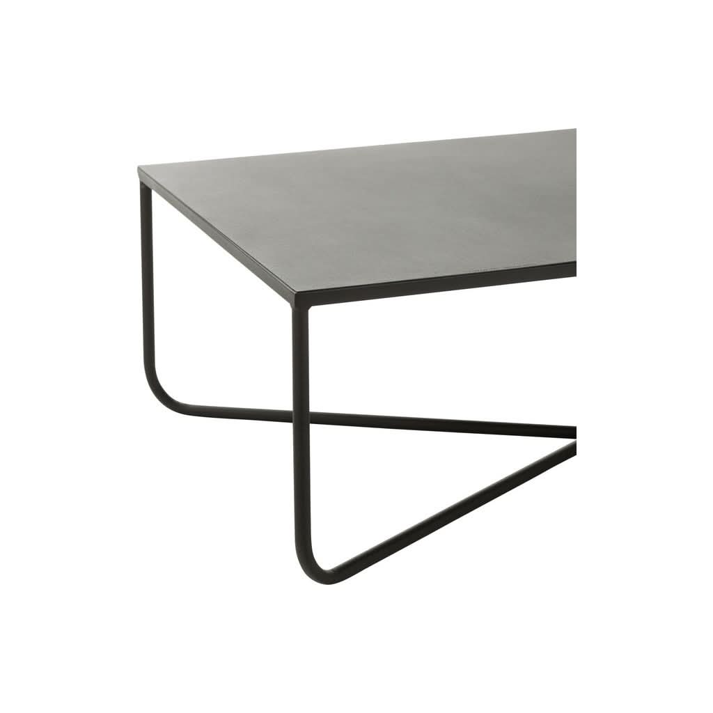 Design-Couchtisch aus schwarzem Metall