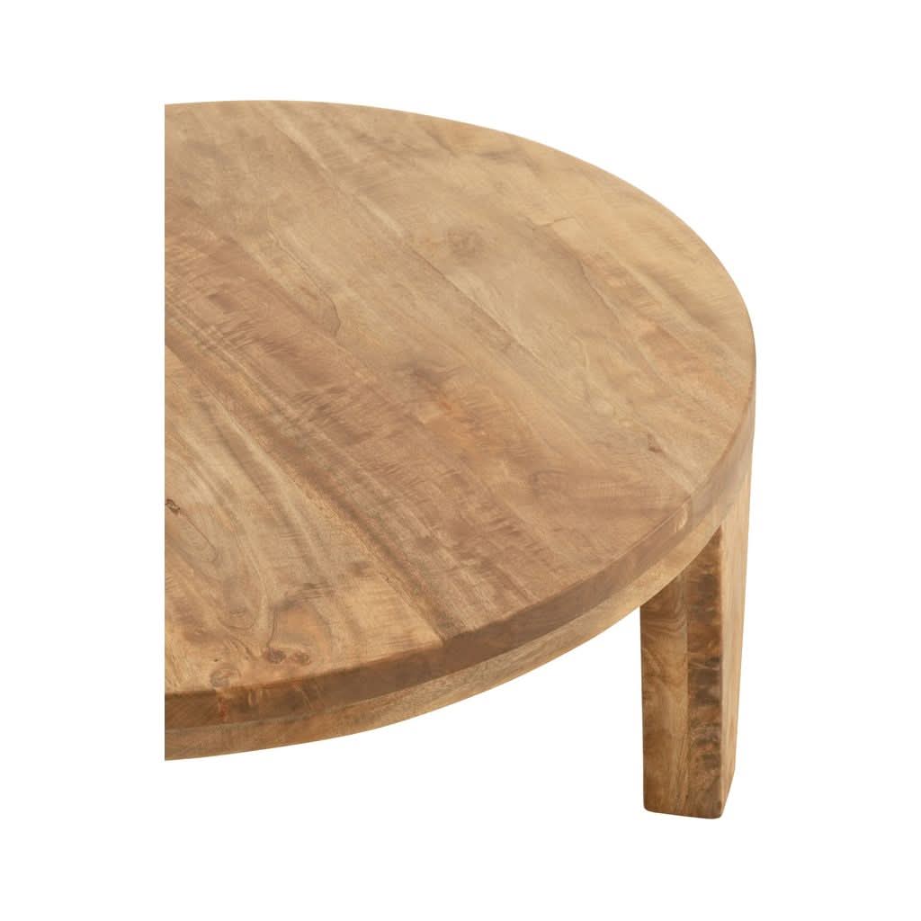 Table Basse Ronde Bois Naturel - Designix