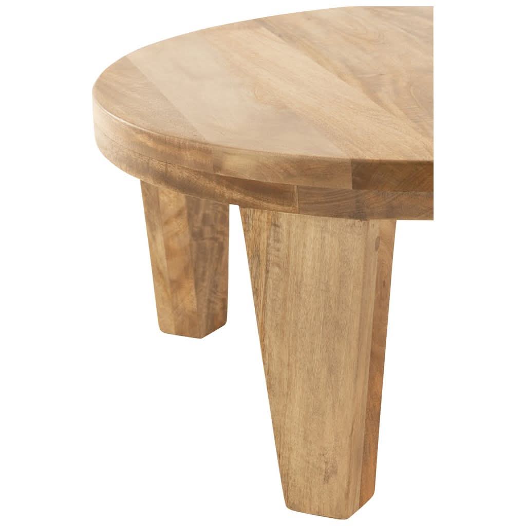 Table Basse Ronde Bois Naturel - Designix
