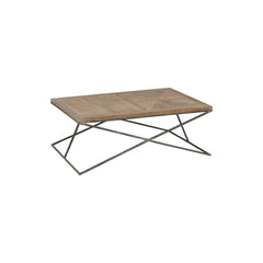 Couchtisch Teak Metall Braun