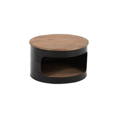 Couchtisch Fass Metall Holz