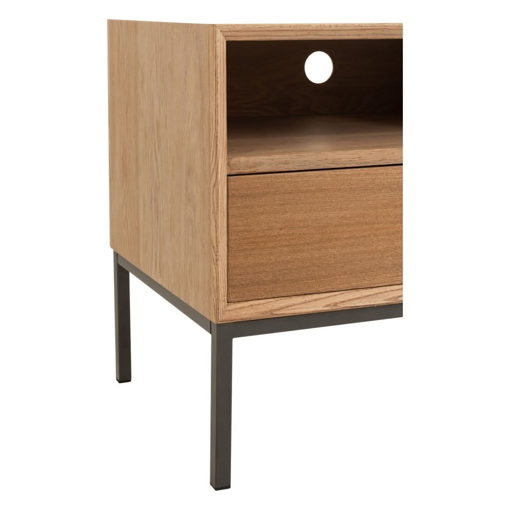 Couchtisch TV Holz Metall Natur