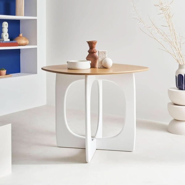 Quadratischer Esstisch Eiche | Geflecht