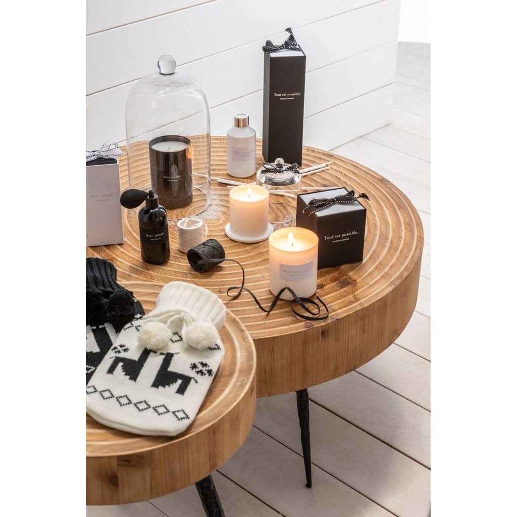 Table Cercles Bois Métal - Designix