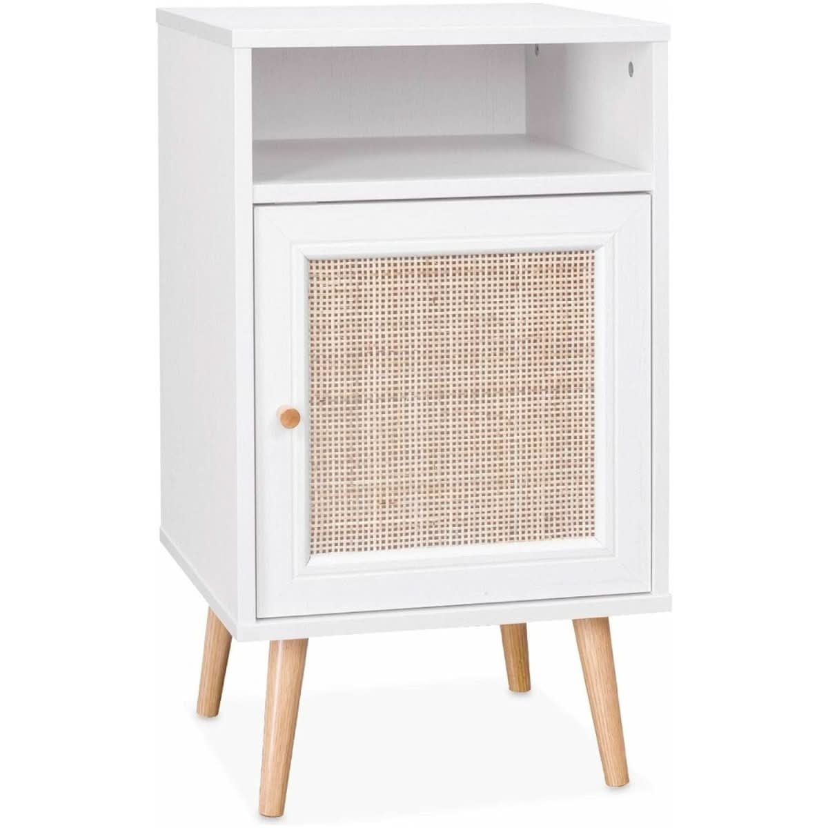 Table Chevet Bois Cannage | Sérénité - Designix Table de Nuit