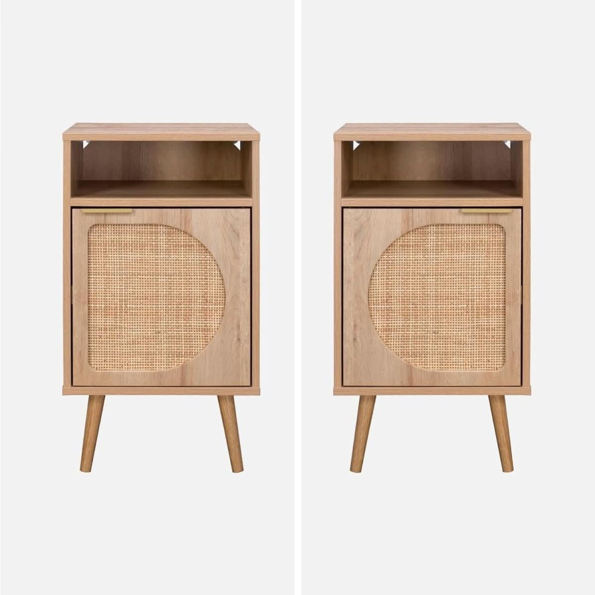Table Chevet Bois Cannage | Urbain - Designix Table de Nuit