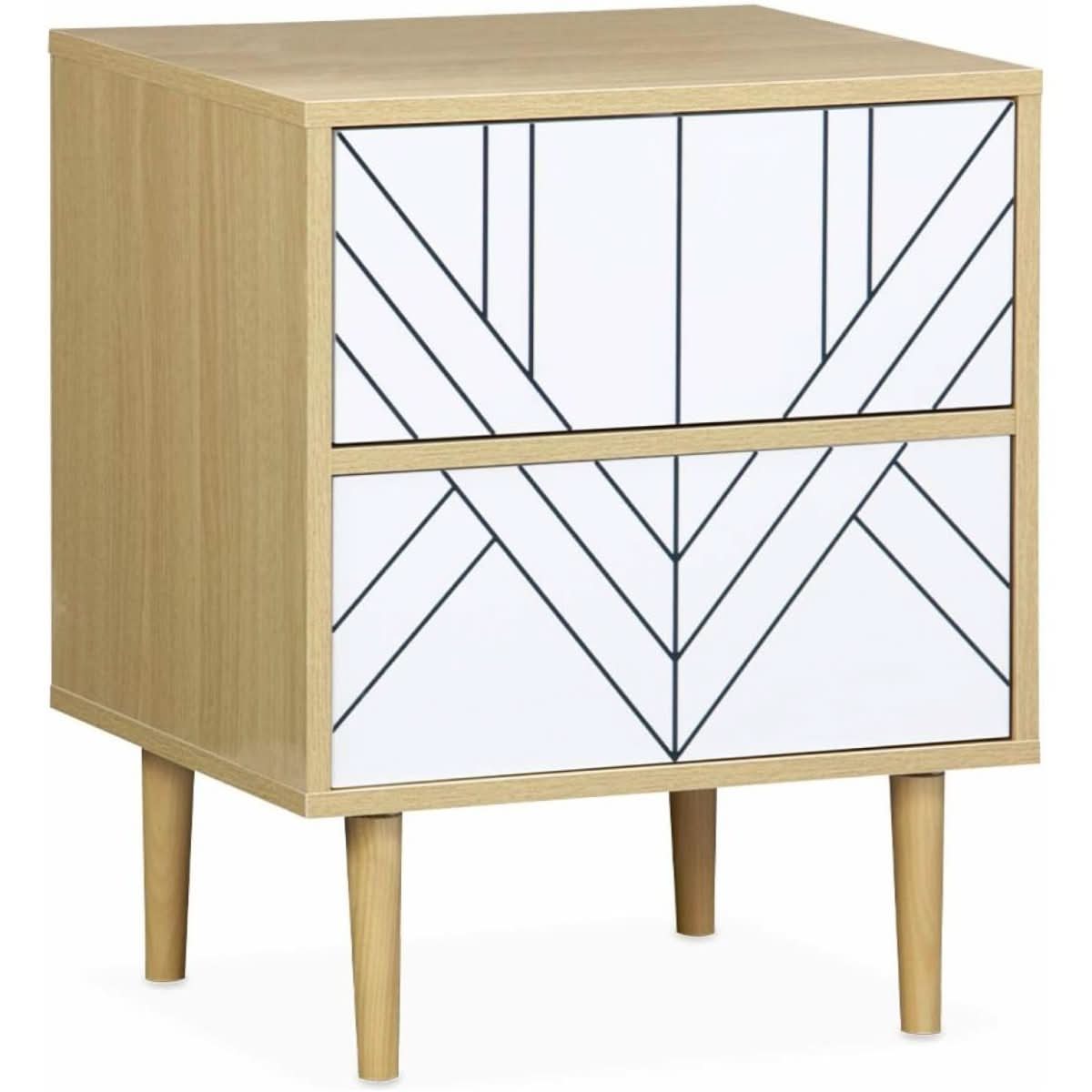 Table Chevet Bois Contemporain | Grès - Designix Table de Nuit