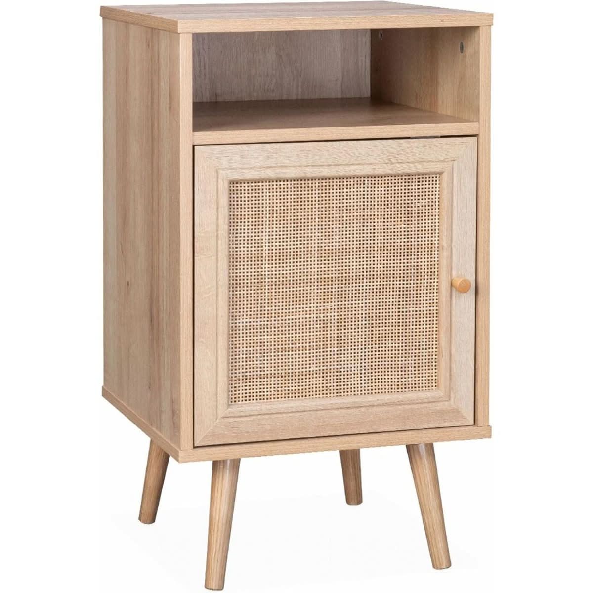 Table Chevet Cannage Bohème | Côte - Designix Table de Nuit
