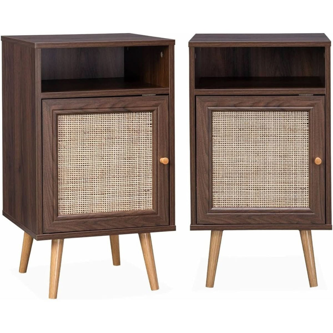 Boho-Nachttisch mit Wiener Geflecht | Whirl