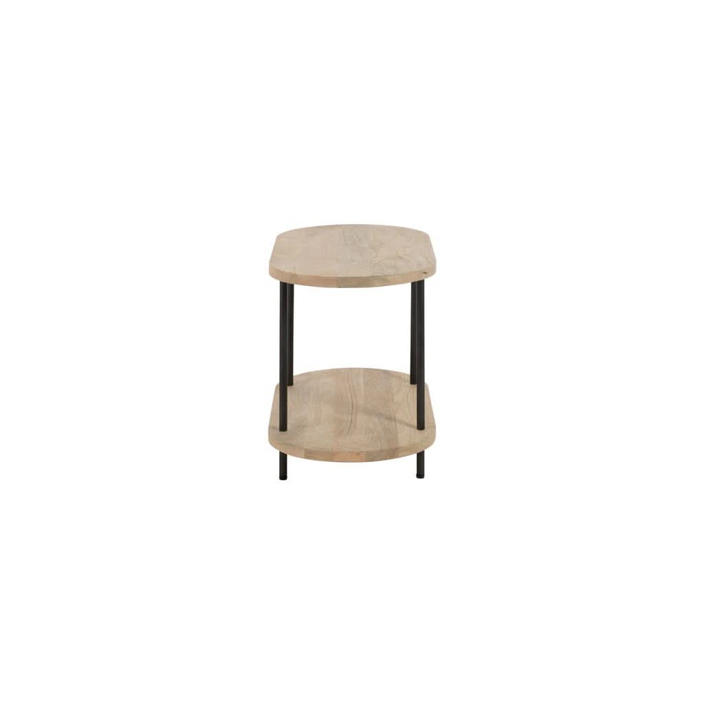Table d'appoint bois manguier et fer - Designix