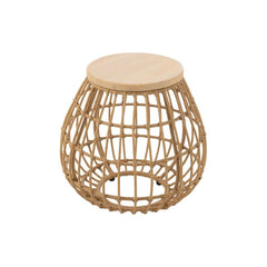 Beistelltisch aus natürlichem Rattan
