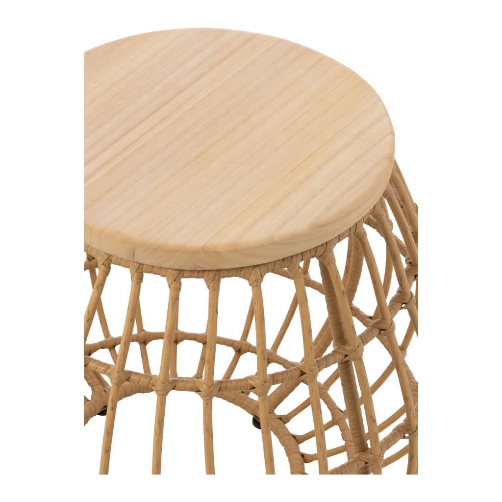 Table d'appoint en Rotin Naturel - Designix