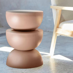 Beistelltisch Metall Rosa | Blume
