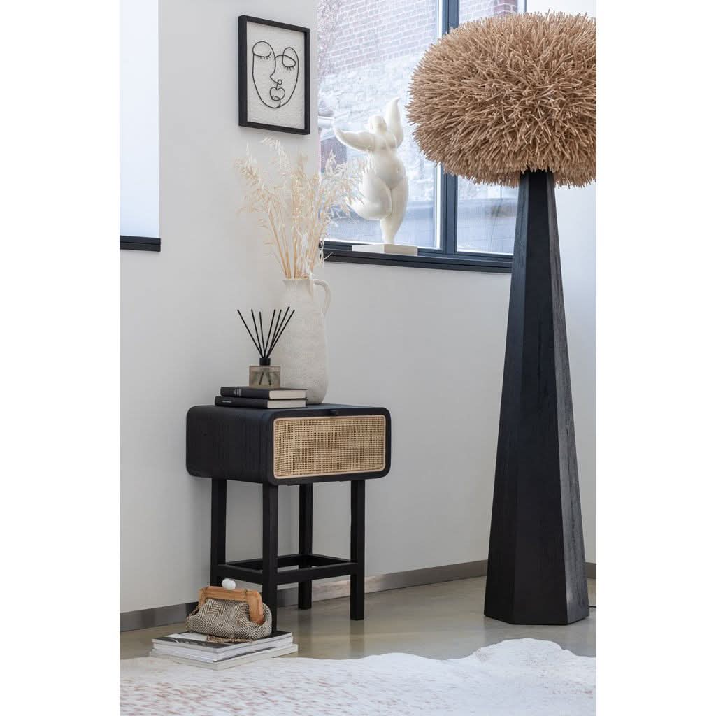 Table d'appoint Noir en Bois Exotique - Designix