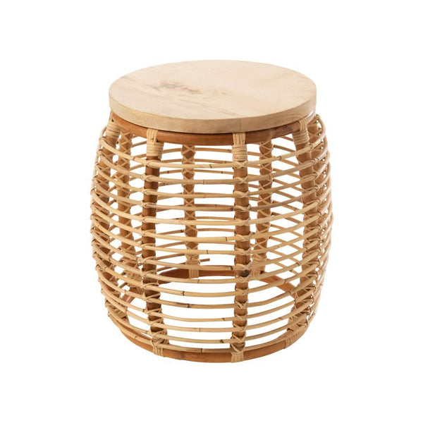 Beistelltisch aus natürlichem Rattan