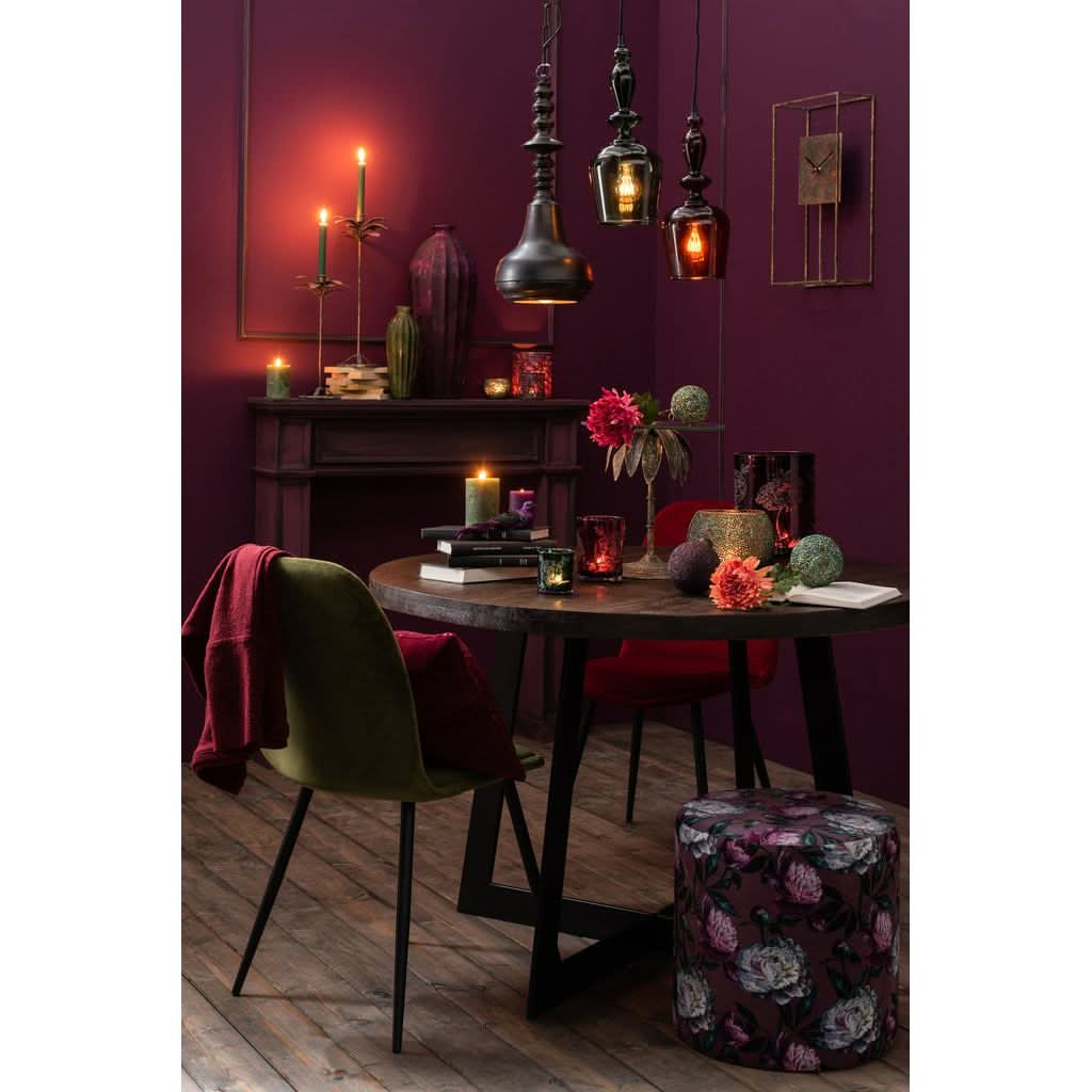 Beistelltisch Glas Metall Gold