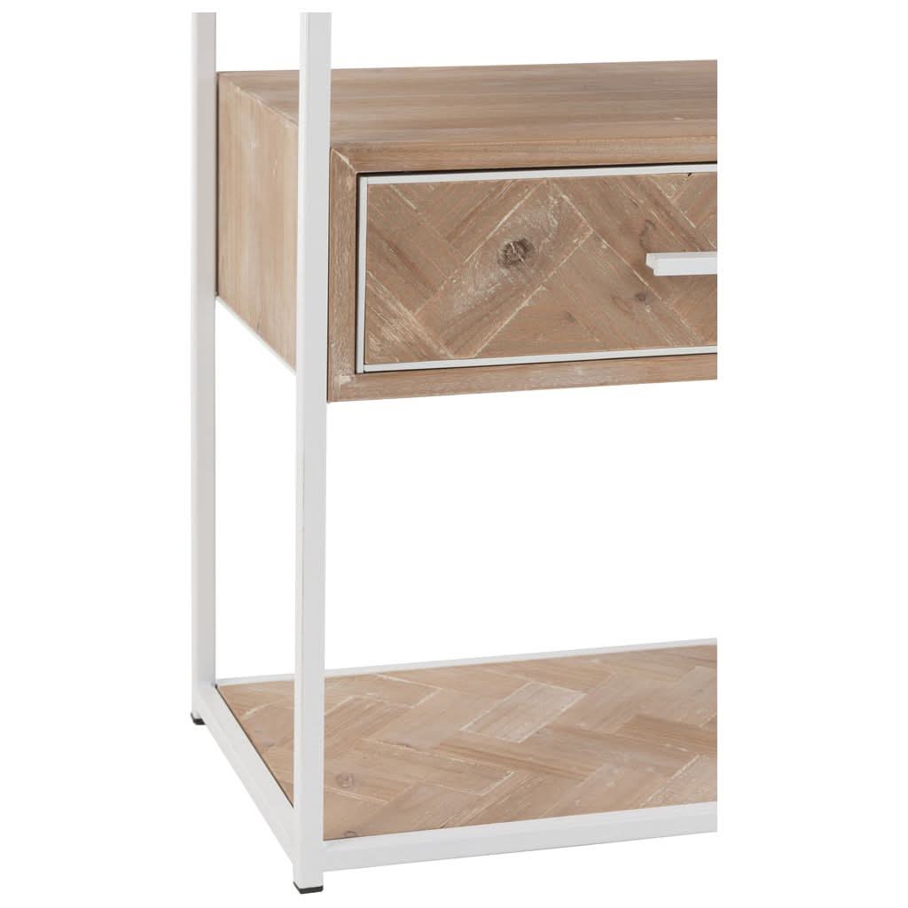 Zigzag-Beistelltisch mit Schublade