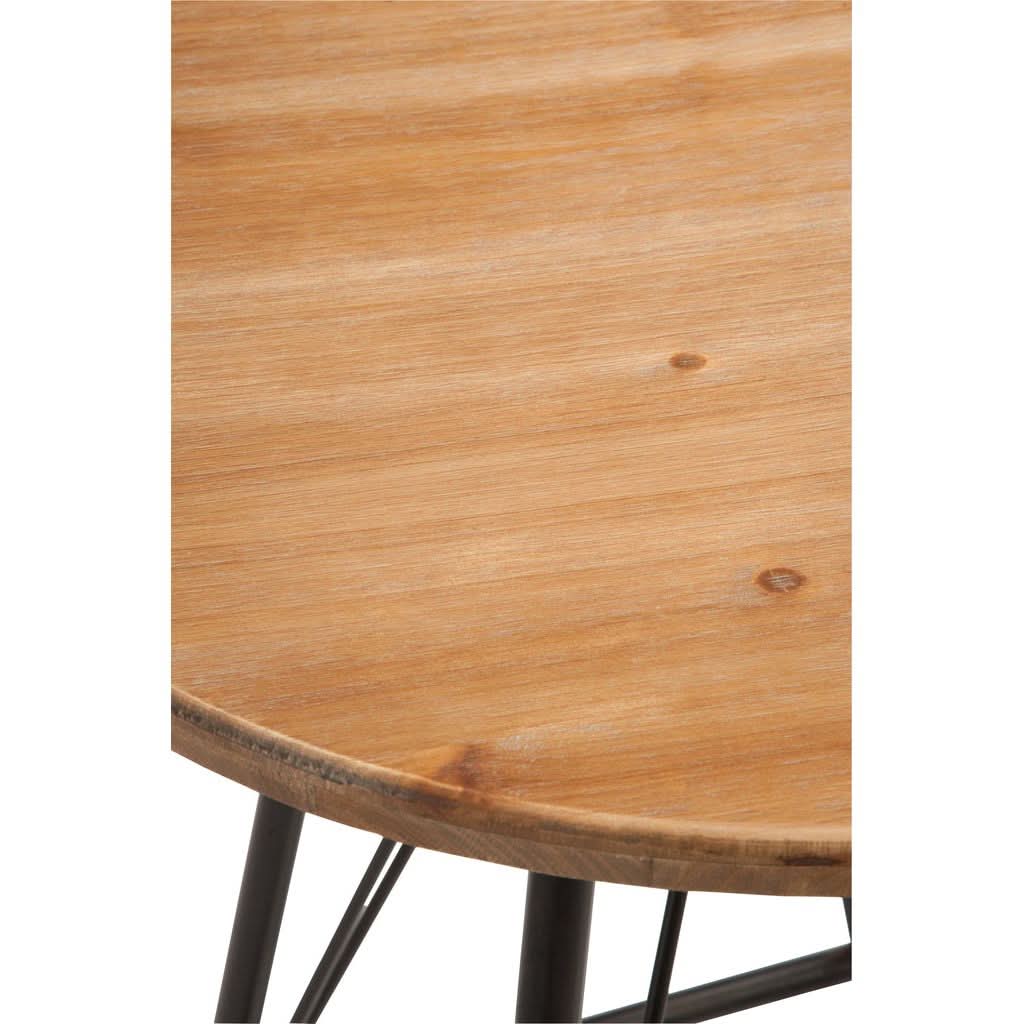 Bartisch Metall Holz Schwarz