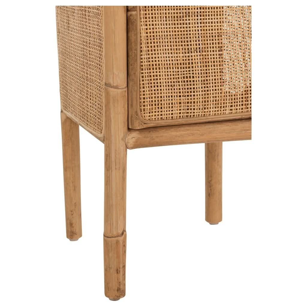 Nachttisch aus natürlichem Rattan