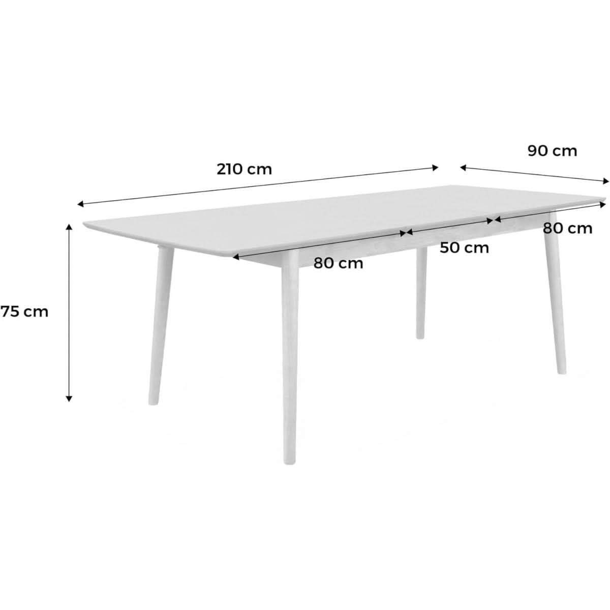 Table Extensible Bois Chêne | Nectar - Designix Table à Manger