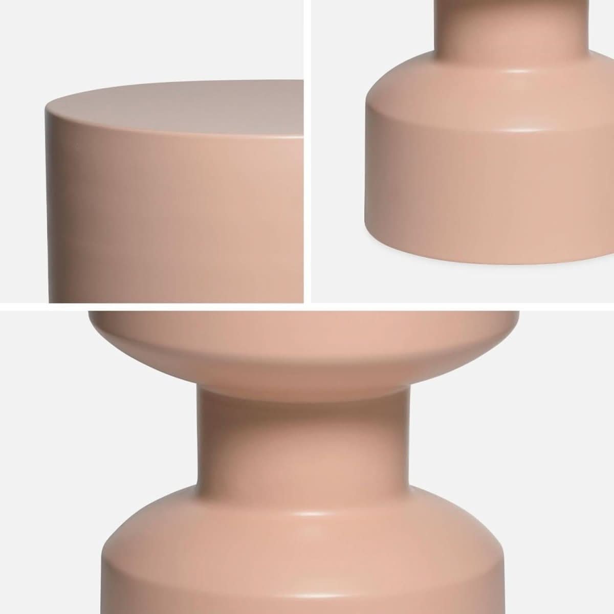 Table Métal Rose Aya | Lune - Designix Table Basse