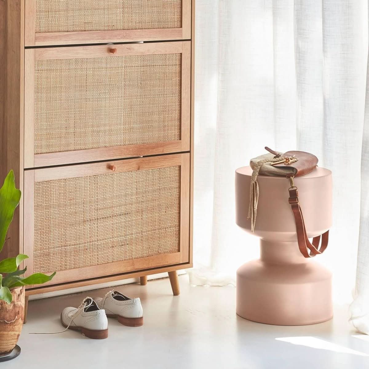 Table Métal Rose Aya | Lune - Designix Table Basse