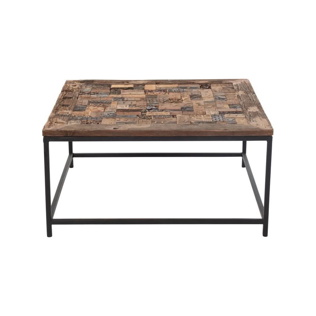 Tisch Mosaik Holz Altmetall