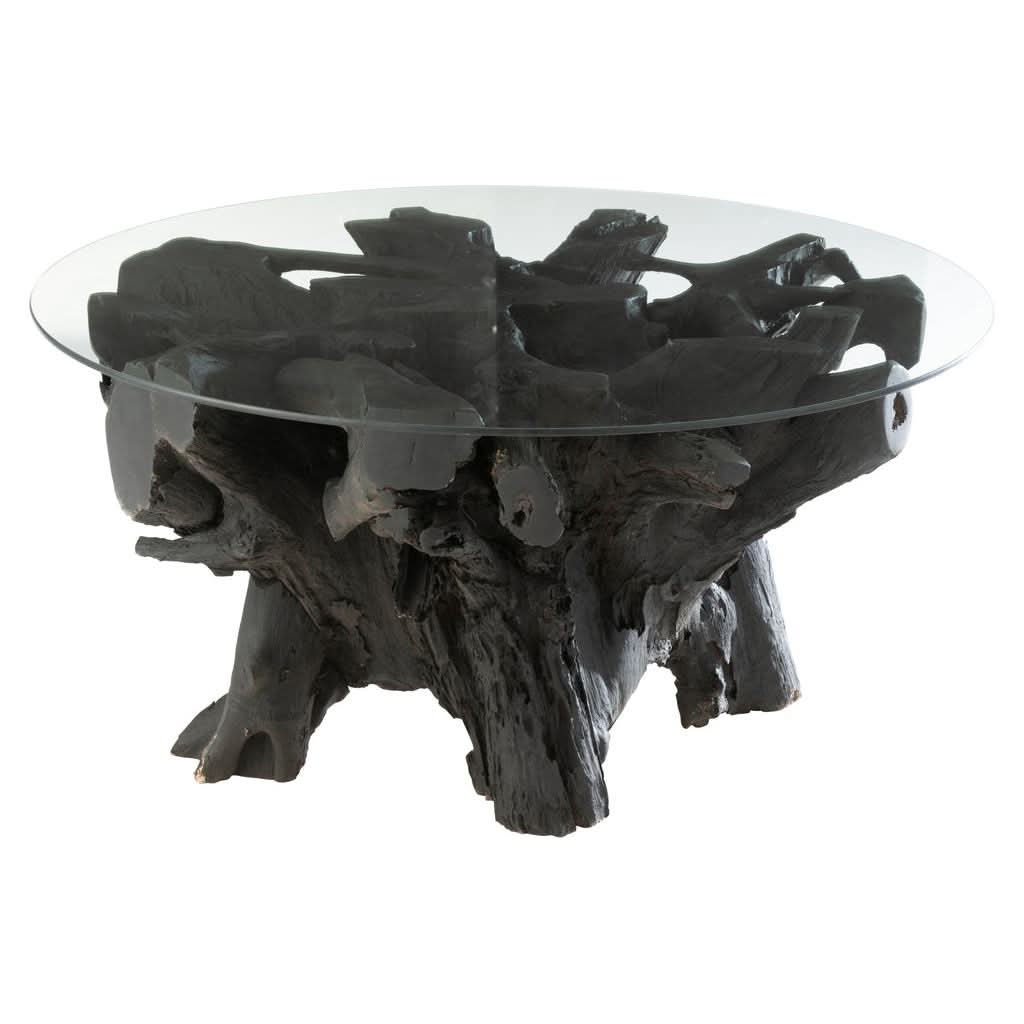 Table Racines Bois Teck Naturelle