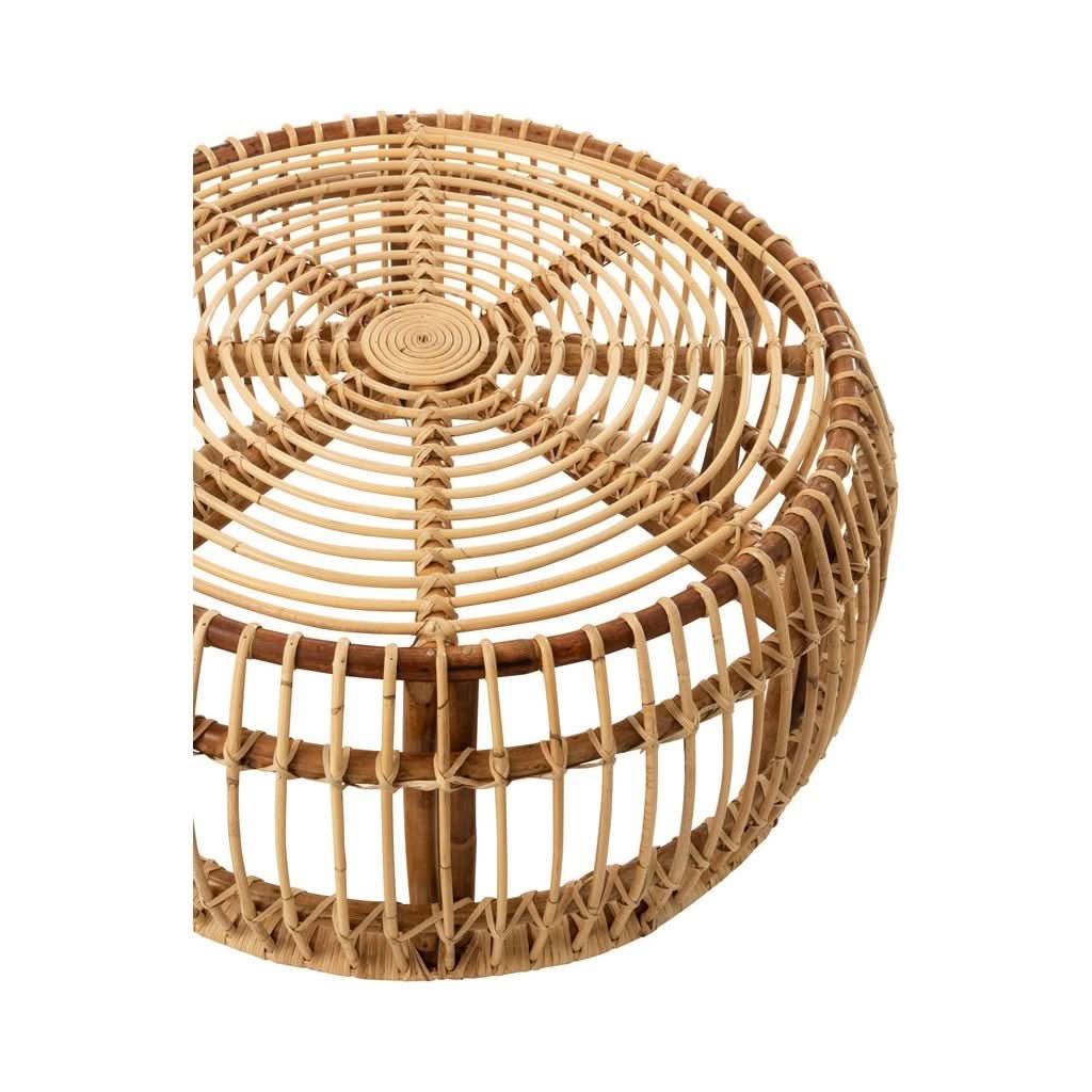 Table Ronde Rotin Naturel 85 cm
