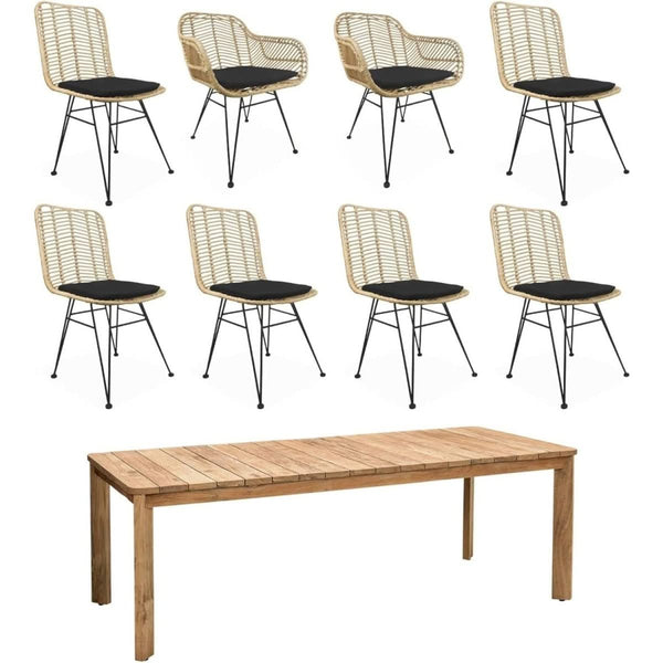 Tisch aus recyceltem Teakholz 220 cm | Urge
