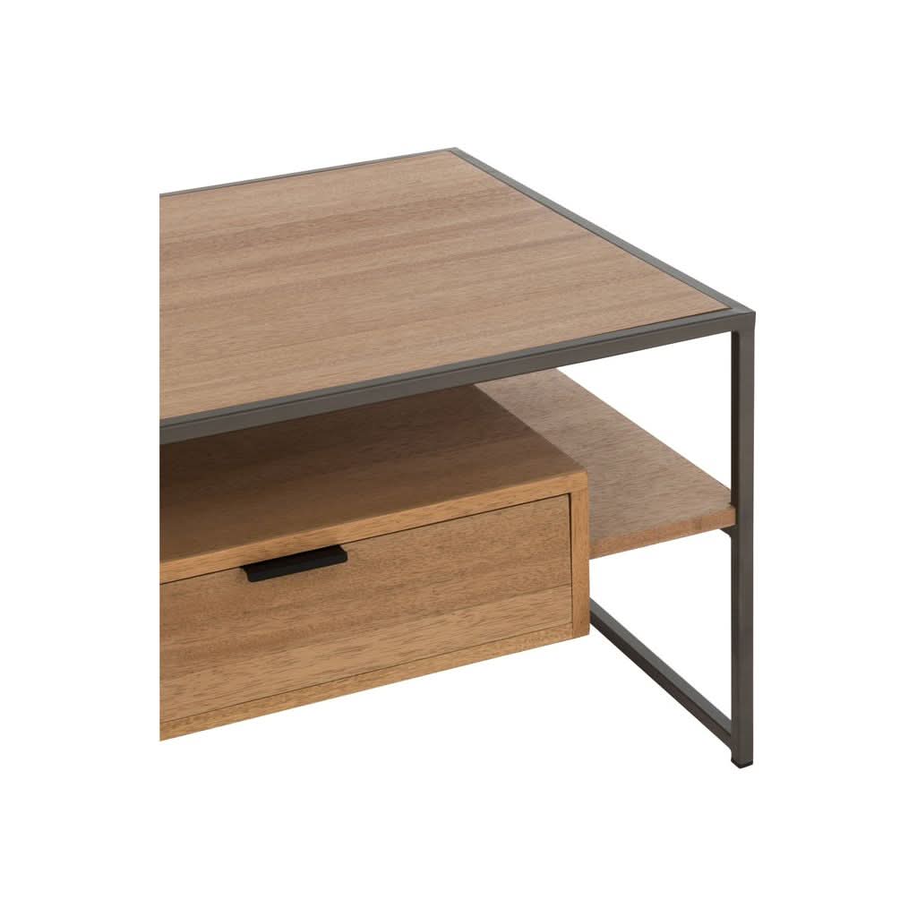 TV-Lowboard Natur Holz Metall
