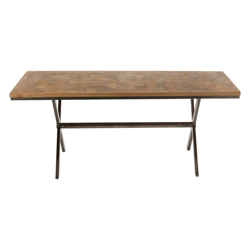 Table Yoni Métal Bois Mangue - Designix