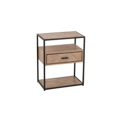 Zigzag-Tisch Holz Metall