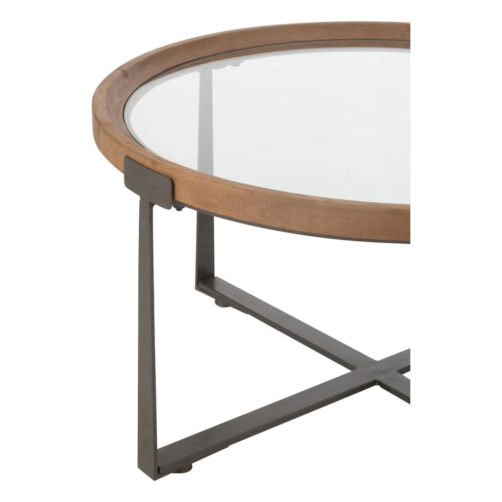 Couchtische Glas Holz Schwarz