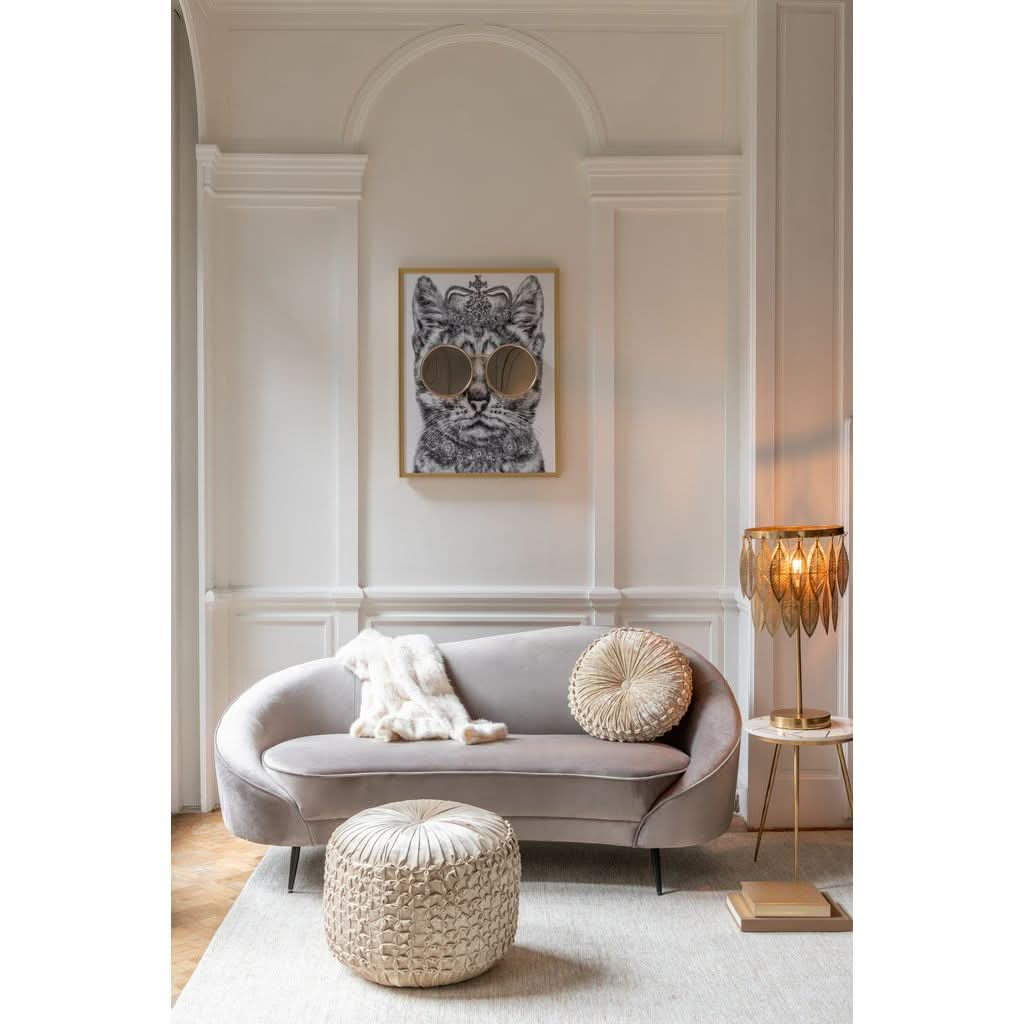 Tables D'Appoint Marbre Fer Doré - Designix