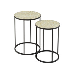 Beistelltische Mosaik Glas Metall