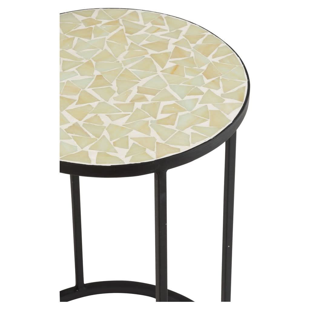 Beistelltische Mosaik Glas Metall