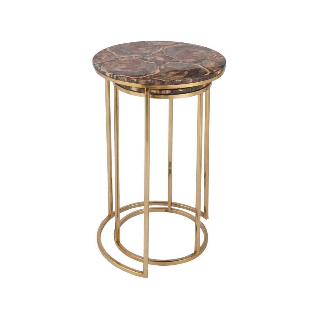 Tables D'Appoint Pierre Métal