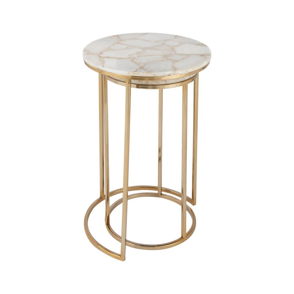 Tables D'Appoint Quartz Métal - Designix