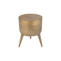 Designer-Hocker aus goldfarbenem Aluminium